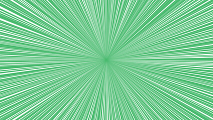 Obraz premium Abstract green radial zoom effect with white lines illustration design