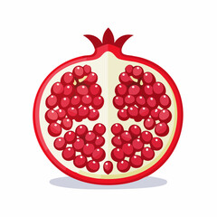 Vibrant Pomegranate Fruit: Ruby Red Seeds Icon