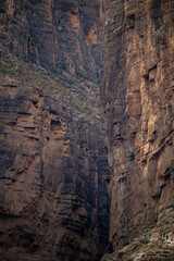 Walls Of Santa Elena Canyon In Big Bend