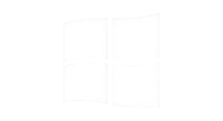 White window frame isolated on transparent background in a simple design