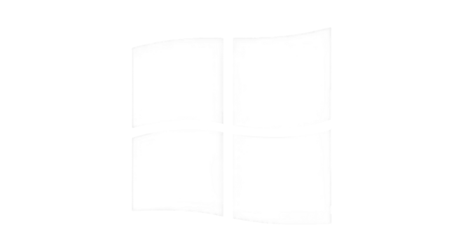 White window frame isolated on transparent background in a simple design