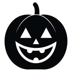 happy jack o  lantern vector icon