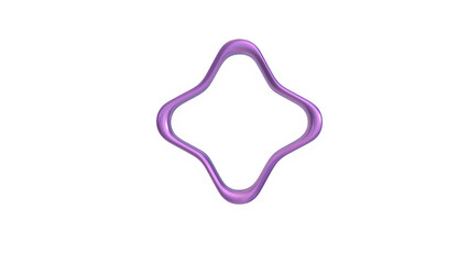 3d render of chrome k-pop shape y2k inspired