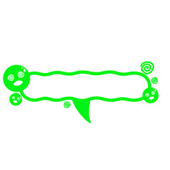 green dazed icon speech bar frame