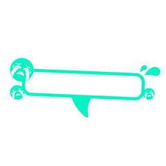 green sad cry icon speech bar frame