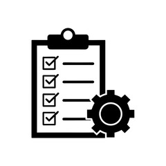 Checklist with gear mechanism