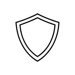 Shield outline double border