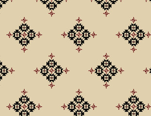 scattered Aztec geometric pattern