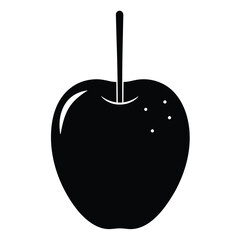 caramel apple vector icon