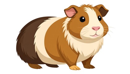 Cute cartoon guinea pig