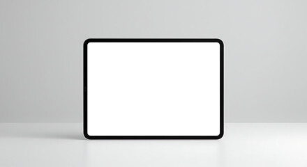 Sleek tablet with a blank screen is ready for your app design, website mockup, or digital marketing promotion, perfect for showcasing technology solutions