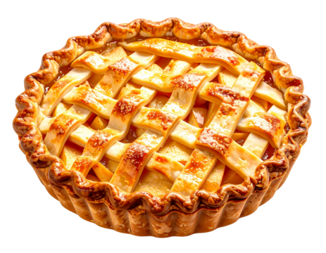 halloween pumpkin on the floor, bookshelf, sofa with pillow, lamp, watercolor cozy au - Firefly_Apple pie with a golden, lattice crust and a slightly bubbling filling, isolated whit