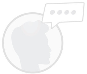 White web avatar. vector illustration