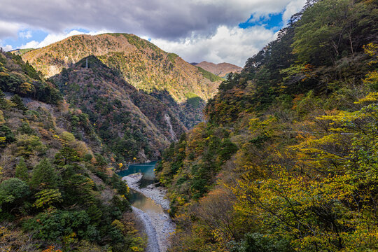 Autumn scenery of Sumata Gorge, Shizuoka Prefecture