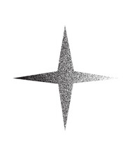 christmas star on white