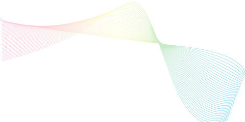 Abstract wave lines vector illustration with blue and light color flow for a futuristic business design