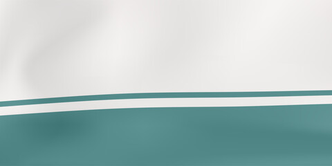 Obraz premium Abstract Composition Featuring White Teal and White Horizontal Lines.