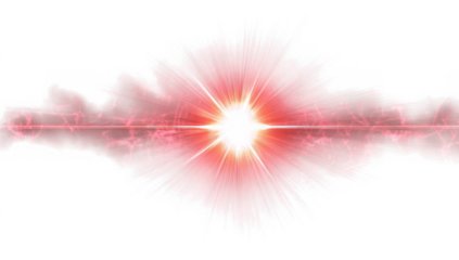 red and white explosion