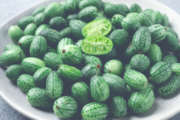 African cucumber, Mexican cucumber, mouse melon, Melothria,