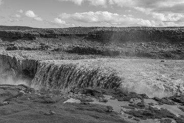 The waterfall Dettifoss in Iceland