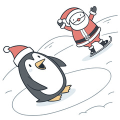 snowman with snowboard