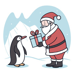 santa claus with gifts