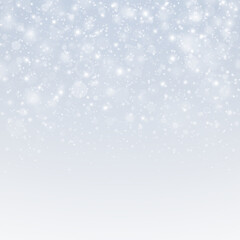 Sparkling snowflakes with frosty winter overlay and glowing ice elements. Christmas background with shimmering snowfall and festive decoration.