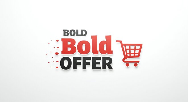 Bold Best Offer logo with shopping cart trolli