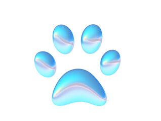 3d render of chrome k-pop shape y2k inspired