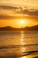 Pôr do sol na praia