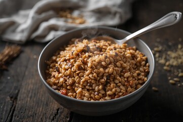 Nutritious Simple Dish with Cooked Blended Heritage Grains