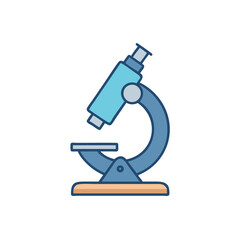 microscope isolated on white