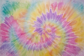 Vibrant swirling tie-dye patterns