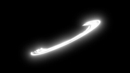 Sword slash effect for game cartoon animation, Explosion FX with slash, Energy Transition, Cartoon Shape Animation with splash effect, Flash explosion, Energy Shape Element on black screen. 4K - Powered by Adobe