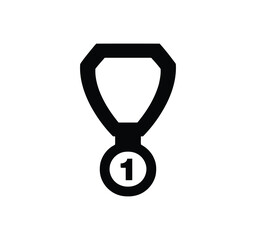 Award & Trophy Cup Icon Set. Collection of winning and achievement icons. Symbols of trophies, medals, prizes, and champions in vector illustration.