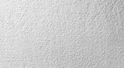 White Textured Canvas Fabric Close-Up