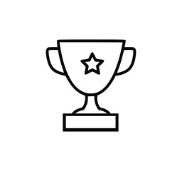 Award & Trophy Cup Icon Set. Collection of winning and achievement icons. Symbols of trophies, medals, prizes, and champions in vector illustration.