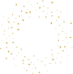 Confetti explosion. Golden serpentine ribbons frame design