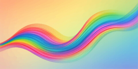Abstract colorful rainbow wave background design
