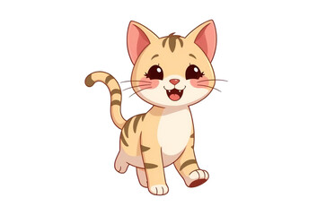 Obraz premium vector illustration of a cat