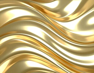 Gold fabric waves.  Abstract background