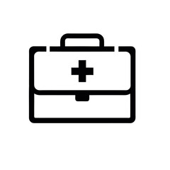 Medical Bag or First Aid Kit Line Icon