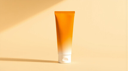 Peach Gradient Sunscreen Tube