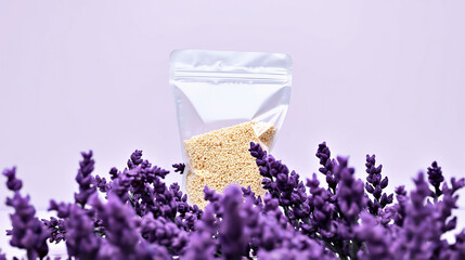 Eco-Friendly Family-Sized Pouch on Lavender Background