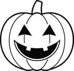 Carved Orange Pumpkin Jack O Lantern Glowing