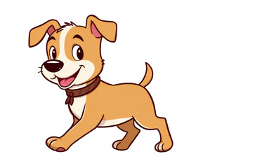 Cute cartoon Dog illustration graphic vector clipart