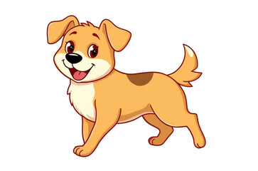 Cute cartoon Dog illustration graphic vector clipart