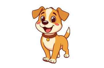Cute cartoon Dog illustration graphic vector clipart