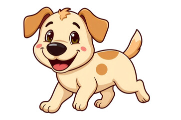 Fototapeta premium Cute cartoon Dog illustration graphic vector clipart
