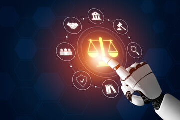 AI supports justice by automating legal research, analyzing case data, ensuring compliance, and enhancing fairness in governance and decision-making. Vouch
